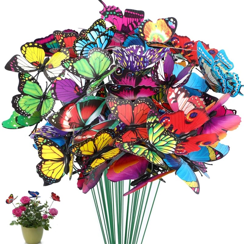 Plant Parents - 5-50Pcs Waterproof Butterfly Garden Yard Planter