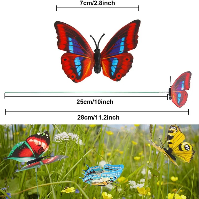 5-50Pcs Waterproof Butterfly G - Plant Parents ulasan dan harga