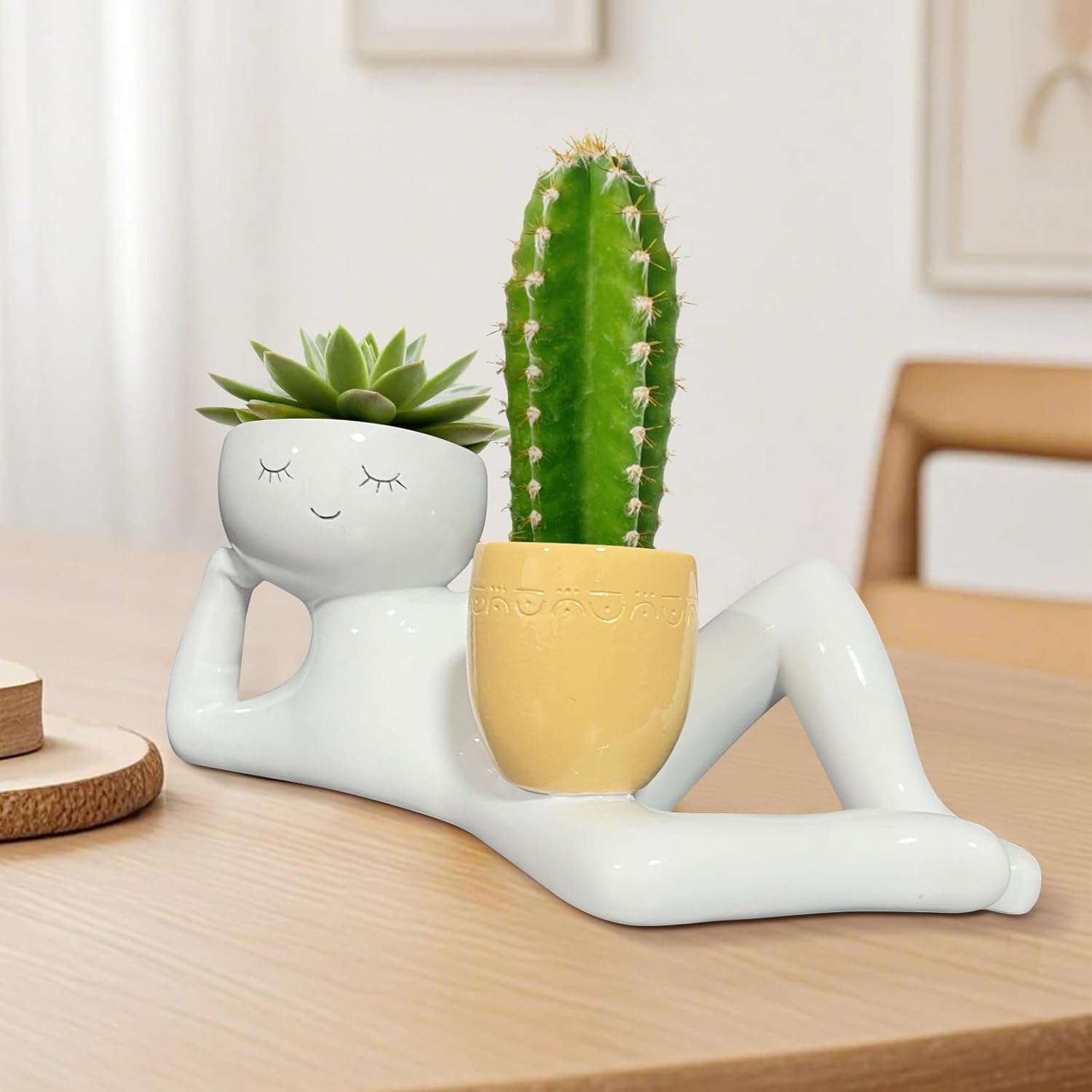 Lazy Little Guy Planter Unique - Plant Parents ulasan dan harga