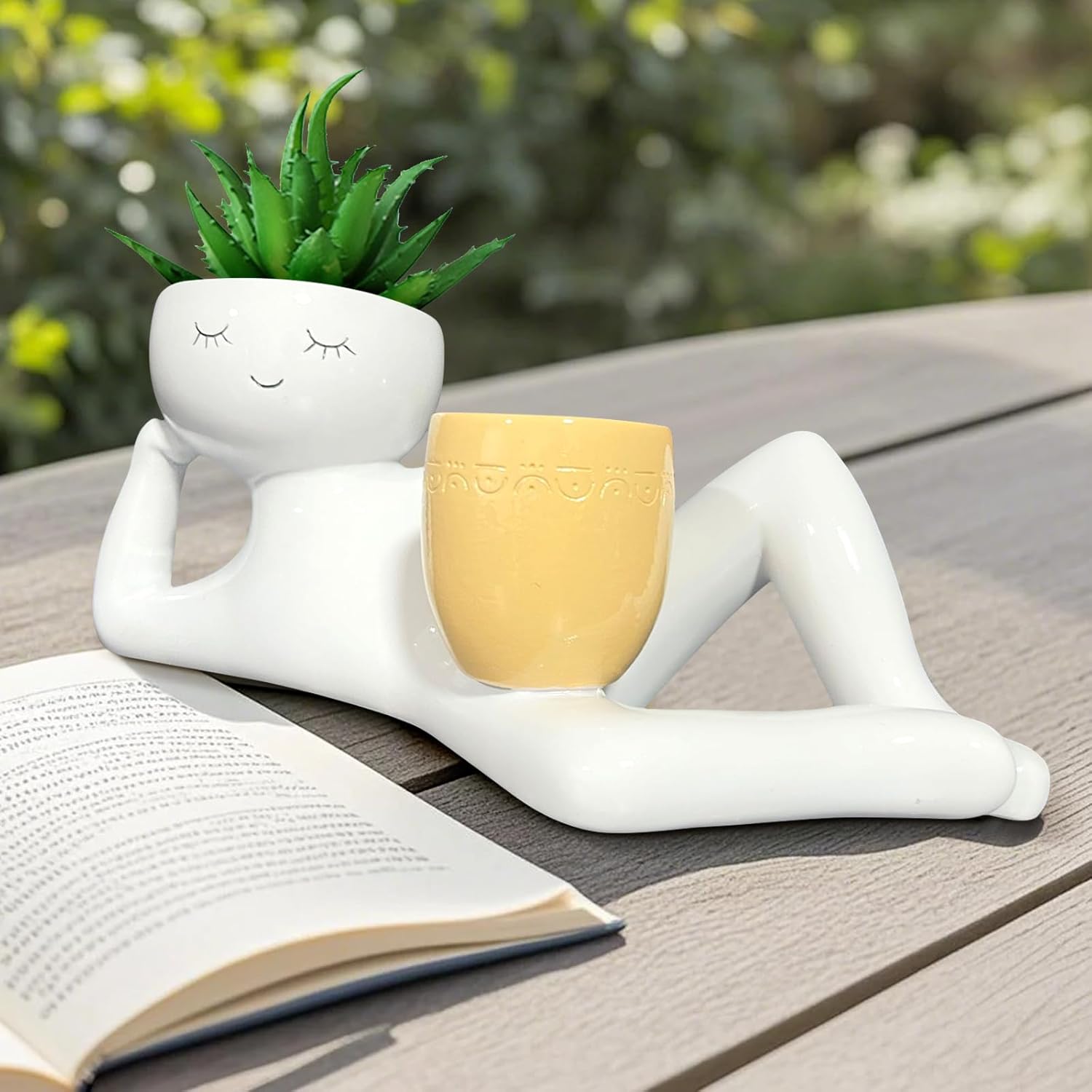 Lazy Little Guy Planter Unique - Plant Parents ulasan dan harga