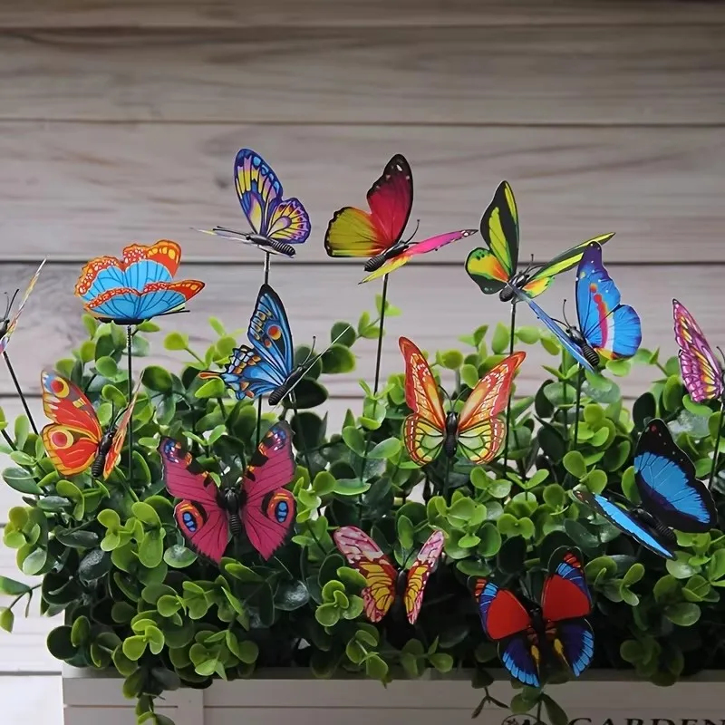 5-30Pcs Butterflies Garden Yar - Plant Parents ulasan dan harga