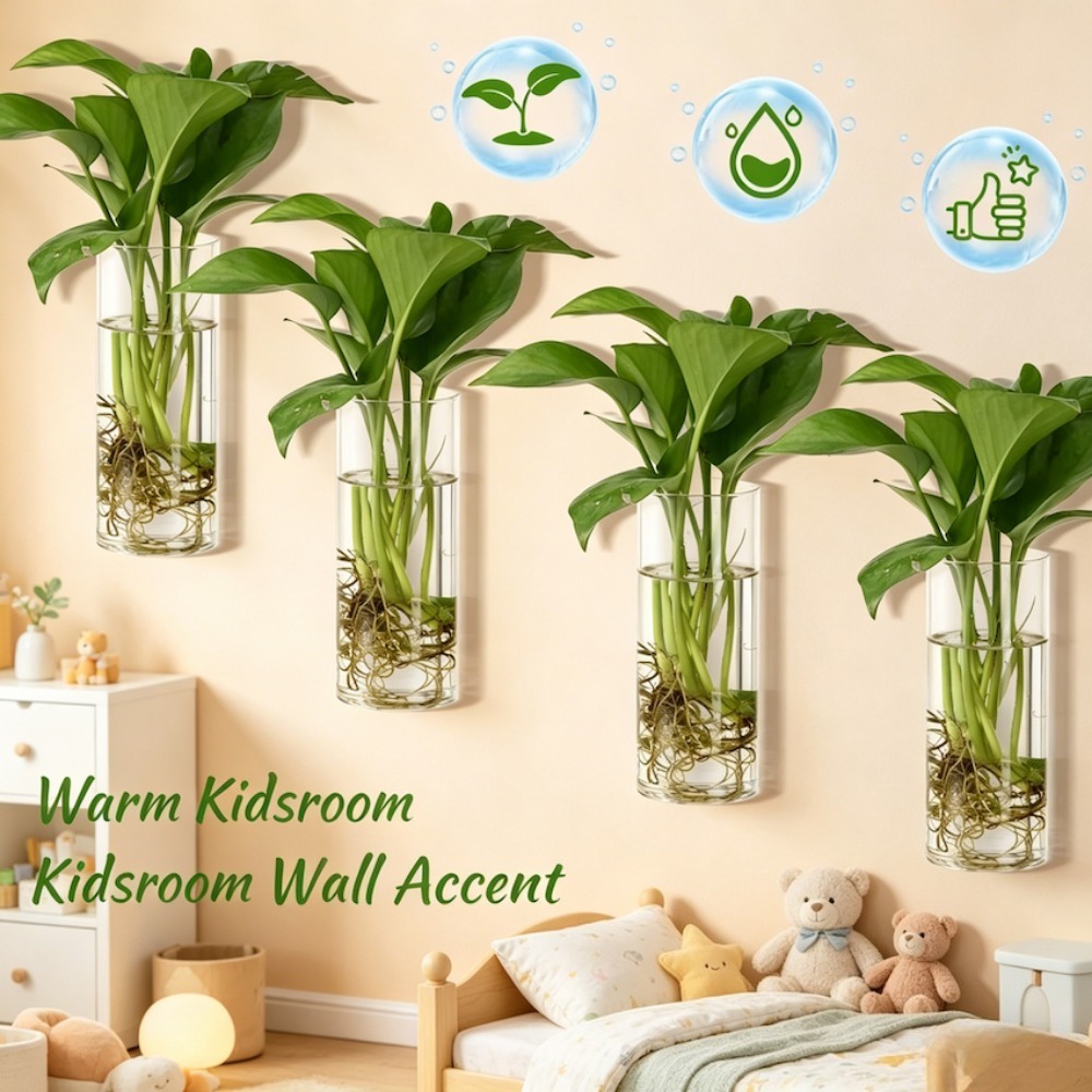 3/6Pack Creative Glass Wall Va - Plant Parents ulasan dan harga