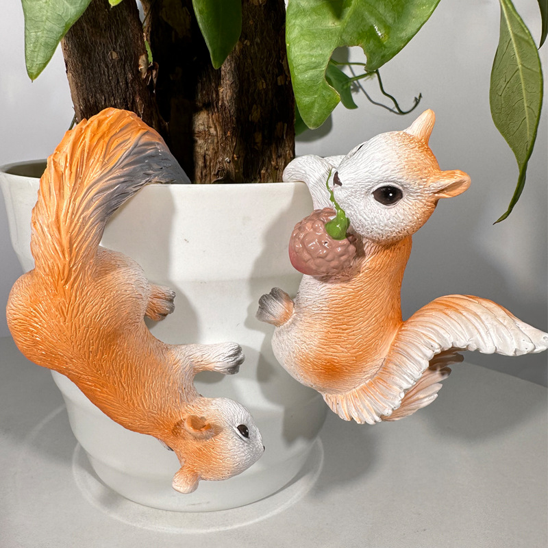 2pcs Creative Squirrel Hanging - Plant Parents ulasan dan harga